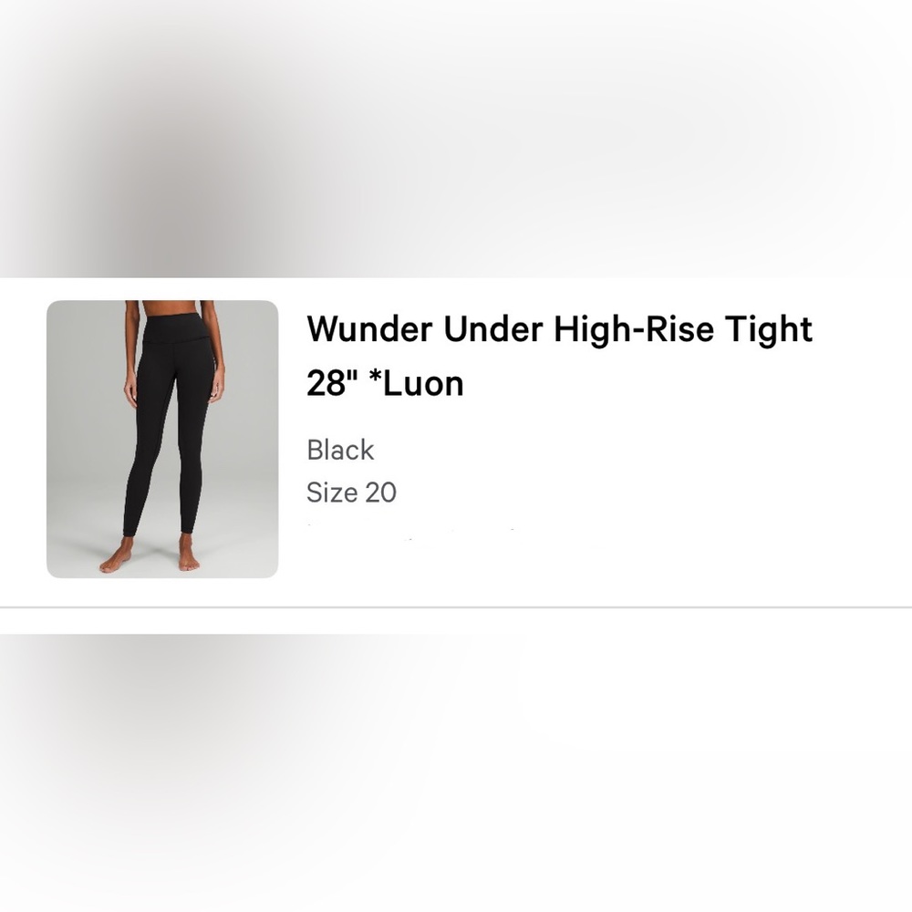 Wunder Under High-Rise Tight 28”- Luon